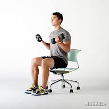 seated bicep curls exercise how to