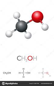 methanol ch3oh molecule model chemical