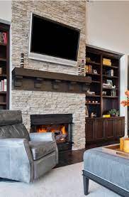23 Stacked Stone Fireplace Ideas