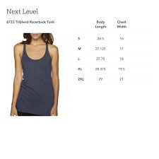 Print On Demand Next Level 6733 Triblend Racerback Tank Gooten