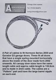 garage door cables wires pair