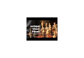 antique chess set in ebony boxwood