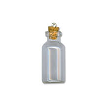 25mm Mini Glass Bottle Charm The Bead
