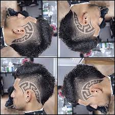 We break down the prominent male face shapes and show you the right type of haircut for each. 9 Alphabet Ideas Shaved Hair Designs Haircut Designs Hair Tattoos