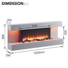 Kingston 60 Wall Mounted Fireplace