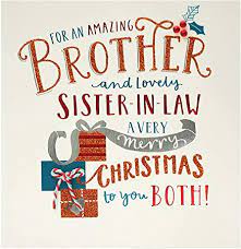 It might be the best christmas card prank ever. Amazon Com Brother Sister In Law Christmas Card Special Xmas Cards Christmas Card For Brother And Sister In Law Office Products