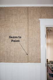 How To Hang Burlap On Walls A