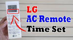 how to set time in lg ac remote you