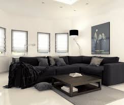 chic black and white living room decor