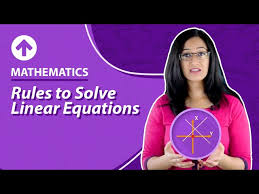 Rules To Solve Linear Equations Maths