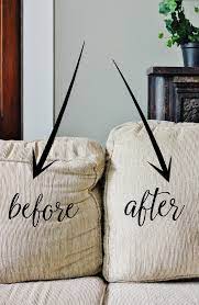 fix your sagging sofa cushions
