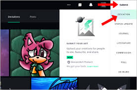 how to post on deviantart all content