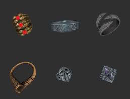 detailed npcs jewelry collection for
