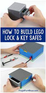 How to Build LEGO Safes with Lock & Key - Frugal Fun For Boys and Girls |  Lego challenge, Lego for kids, Lego candy