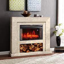 Rustic Electric Fireplace Mantel