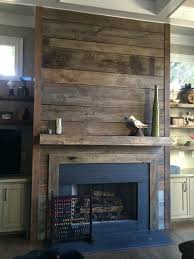 Reclaimed Wood Fireplace Surround And