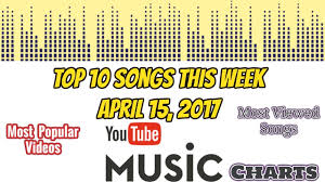 Top 10 Songs This Week April 15 2017 Youtube Music Charts Most Popular Hits Viral Videos
