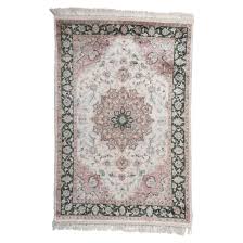 vine silk pile kashmir rug with