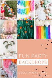 amazing birthday decor fun backdrop