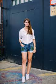 White shirt and stockings or jeans. Denim Shorts And White Shirt Why It S One Of My Favourite Combinations