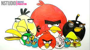 How to Draw Angry Birds Cartoons | All Angry Birds