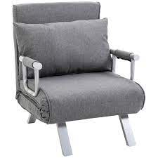 homcom convertible sleeper chair