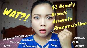 43 beauty brands correct unciation