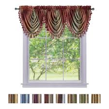 Accent any window display in a simple style with this understated valance. Window Curtains Modern Semi Sheer Waterfall Valance For Living Room Bedroom Ebay