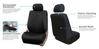 Pu001102 Pu Leather Seat Covers Black