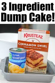 dump cake with egg and canned fruit