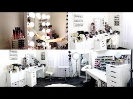 makeup room filming set up