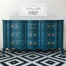 Painted Dresser In Peacock Blue