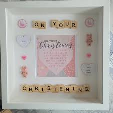 personalised christening frame
