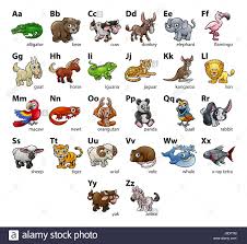 A Cartoon Animal Alphabet Set Abc Educational Wall Chart