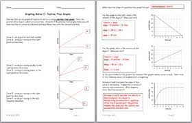 Distance vs time graphs worksheet and activity. Graphing Motion I Position Time Graphs By Rebecca S Science Creations