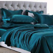 Teal Silk Bed Linen Bed Linens Luxury