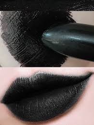 po vibely goth matte black lipstick
