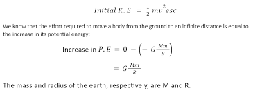 Escape Velocity And Orbital Velocity