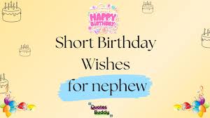 happy birthday wishes for nephew