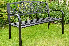 Black Garden Bench Deal Wowcher