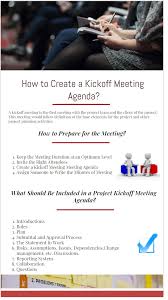 kickoff meeting agenda how to create