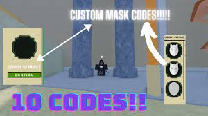 From the main menu, click edit, then enter the codes at the top right. Custom Mask Codes For Shindo Life Youtube
