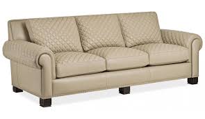 quilted cream leather sofa