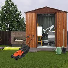 6x6 Ft Outdoor Metal Storage Shed For