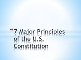 7 major principles of the u s consution