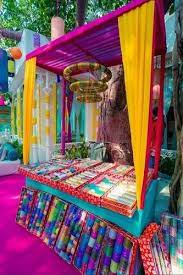colourful wedding bangles stall