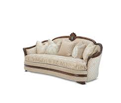 bella veneto wood trim sofa