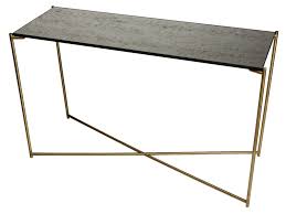 Large Console Table Antiqued Glass