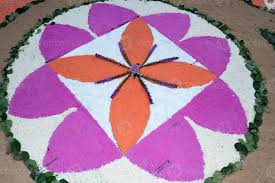 petal and flower carpet for corpus