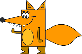 fox cartoon funny tail teeth